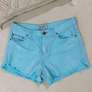 free people dolphin hem shorts